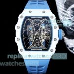 Swiss Clone Richard Mille RM 53-01 Pablo Mac Donough White Ceramic Watches For Sale